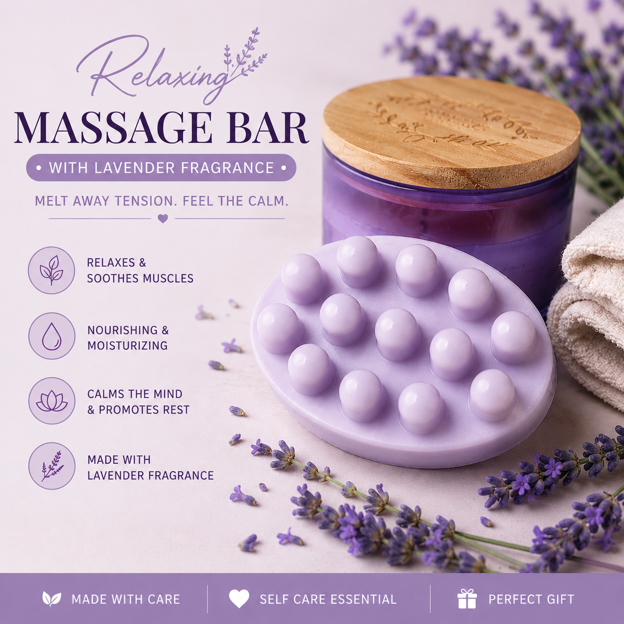 Lavender Massage Bar